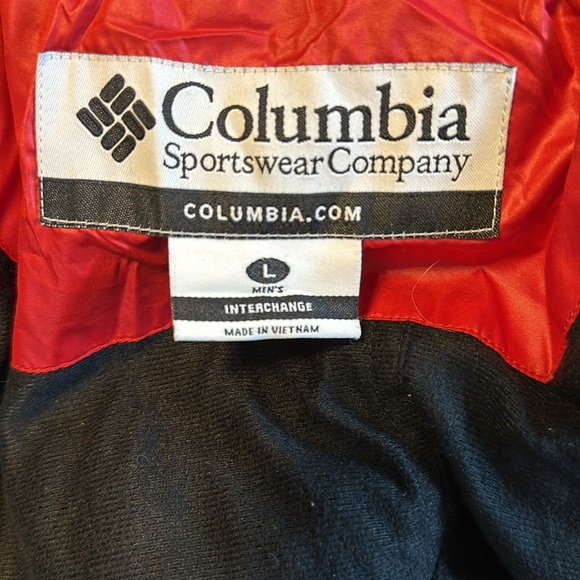 Columbia Gray Jacket with Red Accents - Picture 3 of 4